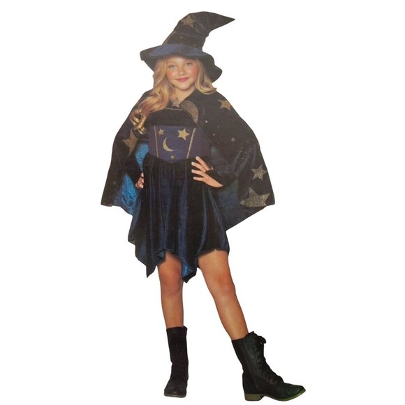 Celebrate Girls M (7/8) Complete 3 piece Spellbound Wizard Halloween Costume - Picture 1 of 8